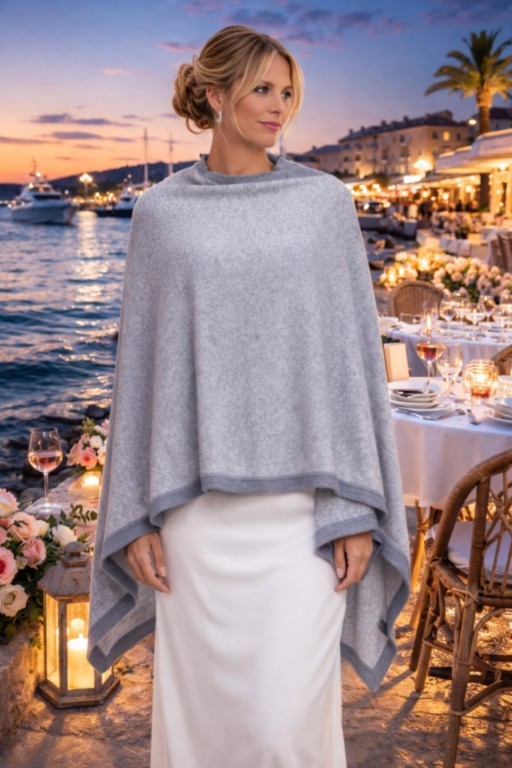 cape étole cachemire