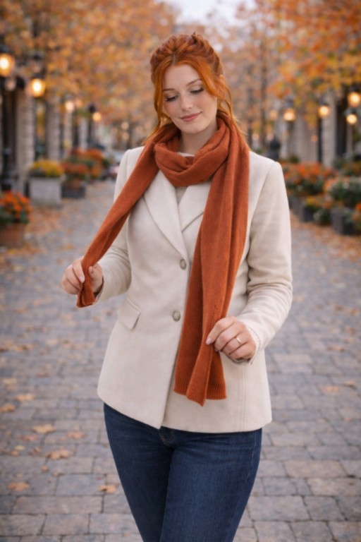 écharpe cachemire classique