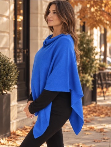 poncho light cachemire