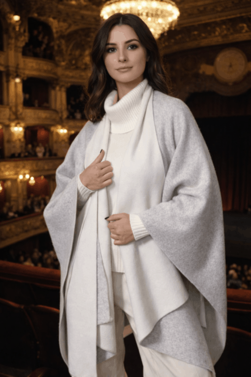 cape bicolore mélangé