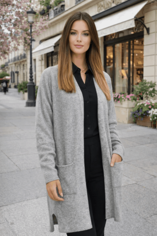 gilet Anna gris médio