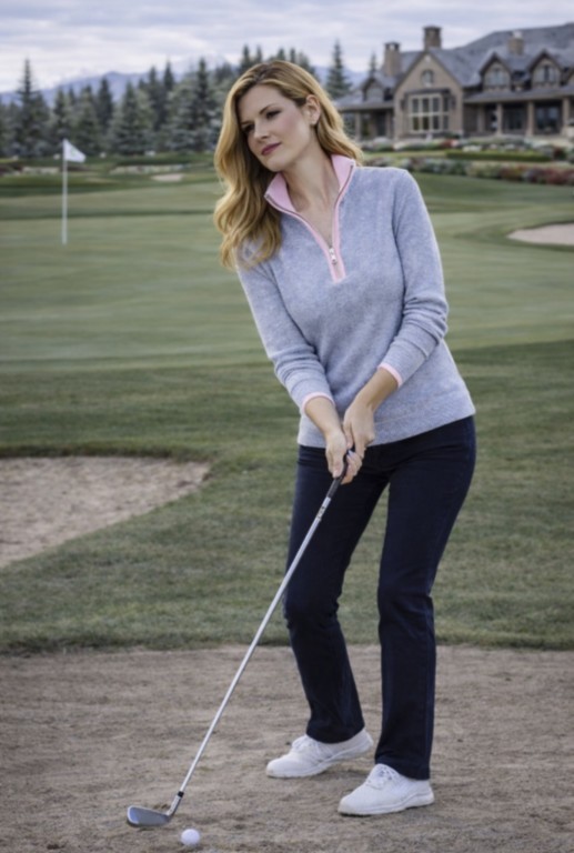 pull col montatn zippé femme 100% cachemire