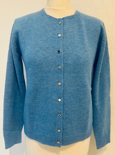 cardigan 4 fils 100% cachemire de dos