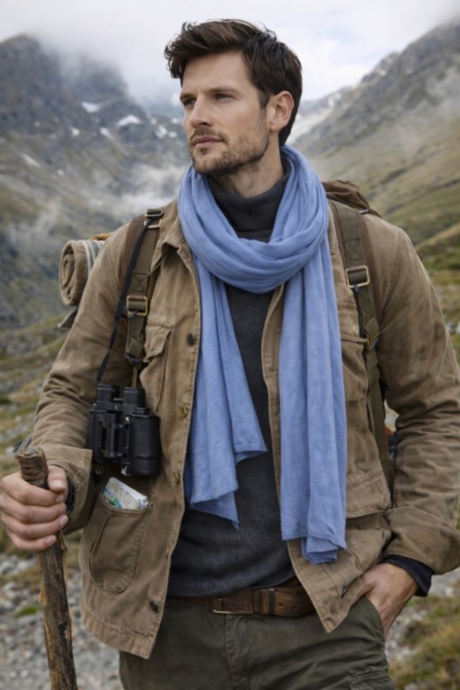 écharpe homme façon chèque