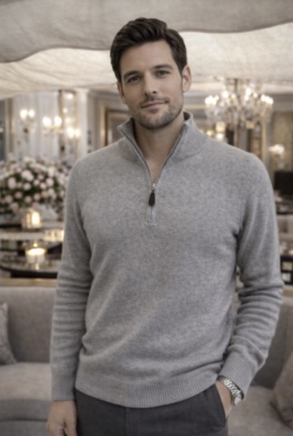 pull camionneur homme 100% cachemire 4 fils