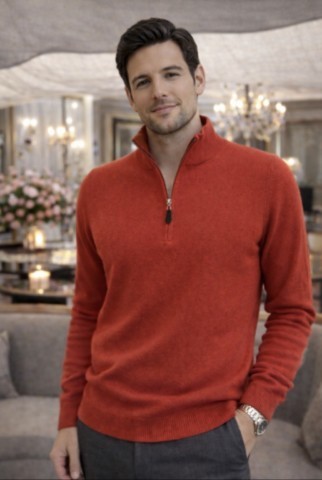 pull camionneur homme 100% cachemire